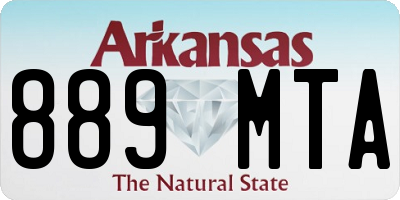 AR license plate 889MTA
