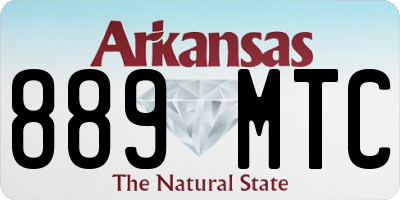 AR license plate 889MTC