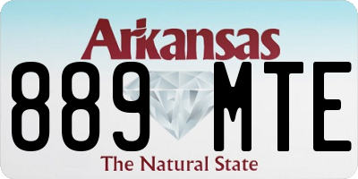 AR license plate 889MTE