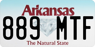 AR license plate 889MTF