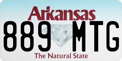 AR license plate 889MTG