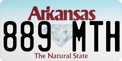 AR license plate 889MTH