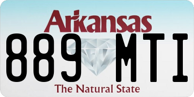 AR license plate 889MTI