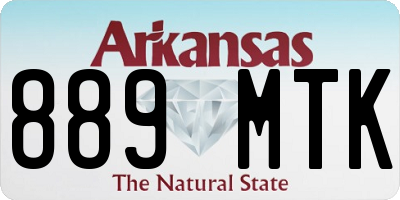 AR license plate 889MTK