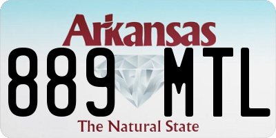 AR license plate 889MTL