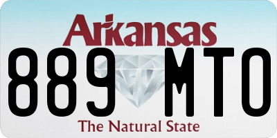 AR license plate 889MTO