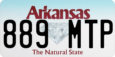 AR license plate 889MTP