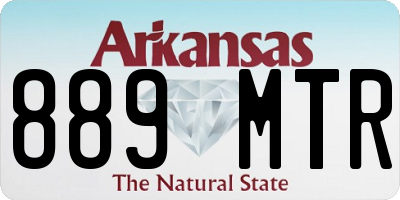 AR license plate 889MTR