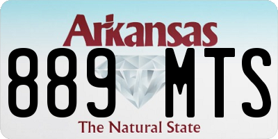 AR license plate 889MTS