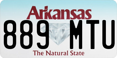 AR license plate 889MTU