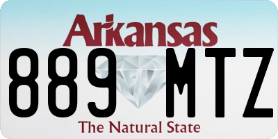 AR license plate 889MTZ
