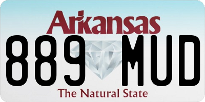AR license plate 889MUD