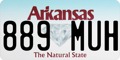 AR license plate 889MUH