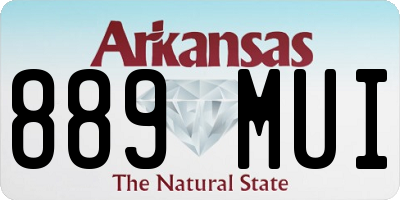 AR license plate 889MUI