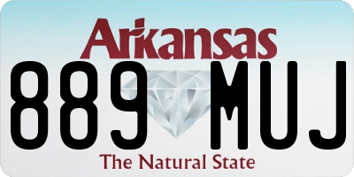 AR license plate 889MUJ
