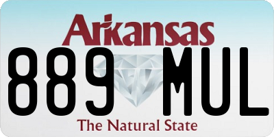 AR license plate 889MUL
