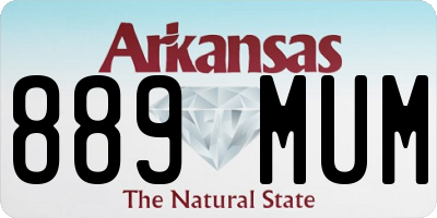 AR license plate 889MUM