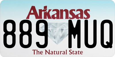 AR license plate 889MUQ