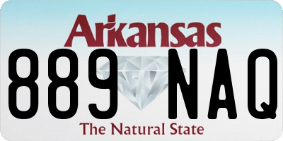 AR license plate 889NAQ