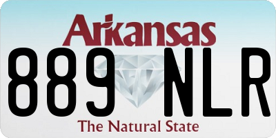 AR license plate 889NLR
