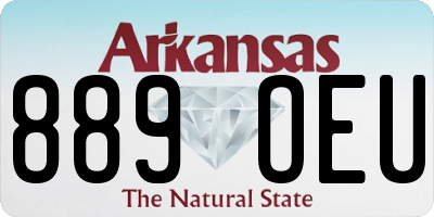 AR license plate 889OEU