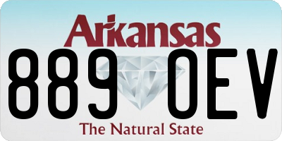 AR license plate 889OEV