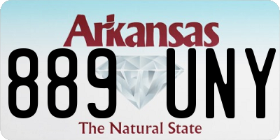 AR license plate 889UNY