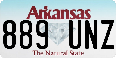 AR license plate 889UNZ