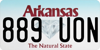 AR license plate 889UON