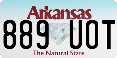 AR license plate 889UOT