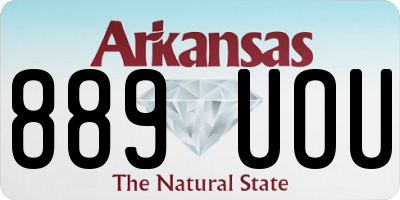 AR license plate 889UOU