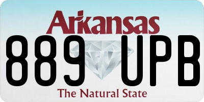 AR license plate 889UPB