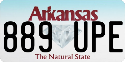AR license plate 889UPE