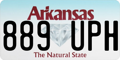 AR license plate 889UPH