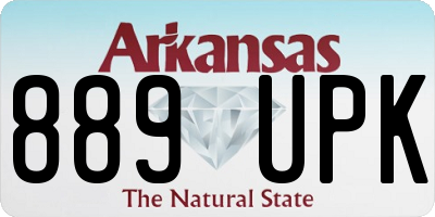 AR license plate 889UPK