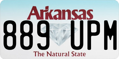 AR license plate 889UPM
