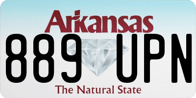 AR license plate 889UPN