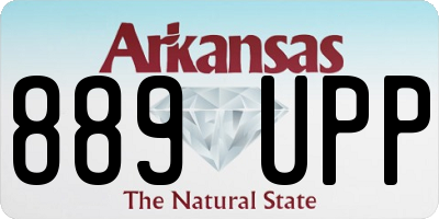 AR license plate 889UPP