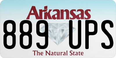 AR license plate 889UPS