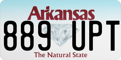 AR license plate 889UPT