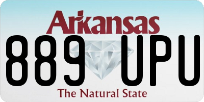 AR license plate 889UPU