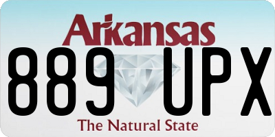 AR license plate 889UPX