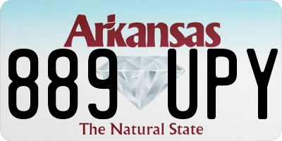 AR license plate 889UPY