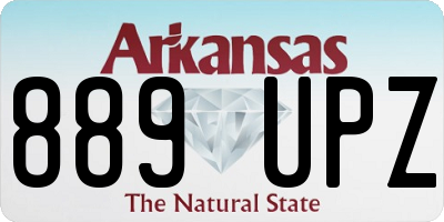 AR license plate 889UPZ