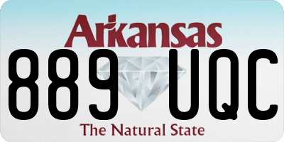 AR license plate 889UQC