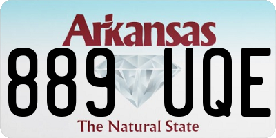 AR license plate 889UQE