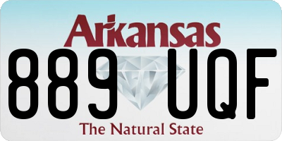 AR license plate 889UQF