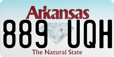 AR license plate 889UQH