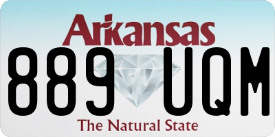 AR license plate 889UQM