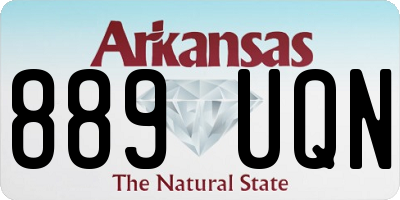 AR license plate 889UQN